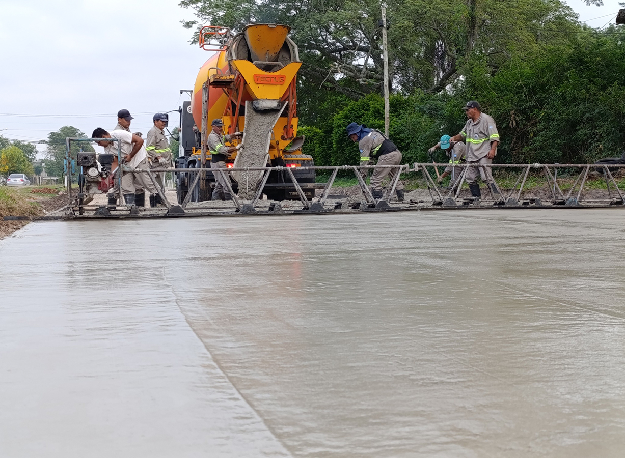 La gestión de Villordo activó  la segunda etapa de pavimentación de calle Cabo Verdún