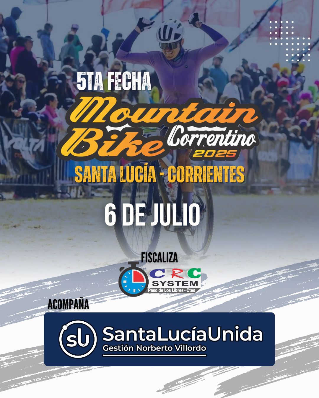 Santa Lucía será sede de la 5ª Fecha del MTB Correntino, el campeonato más convocante de la provincia